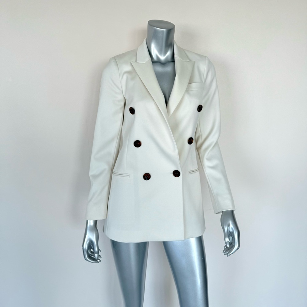 REISS women white jacket blazer size 2 US Retail 650$